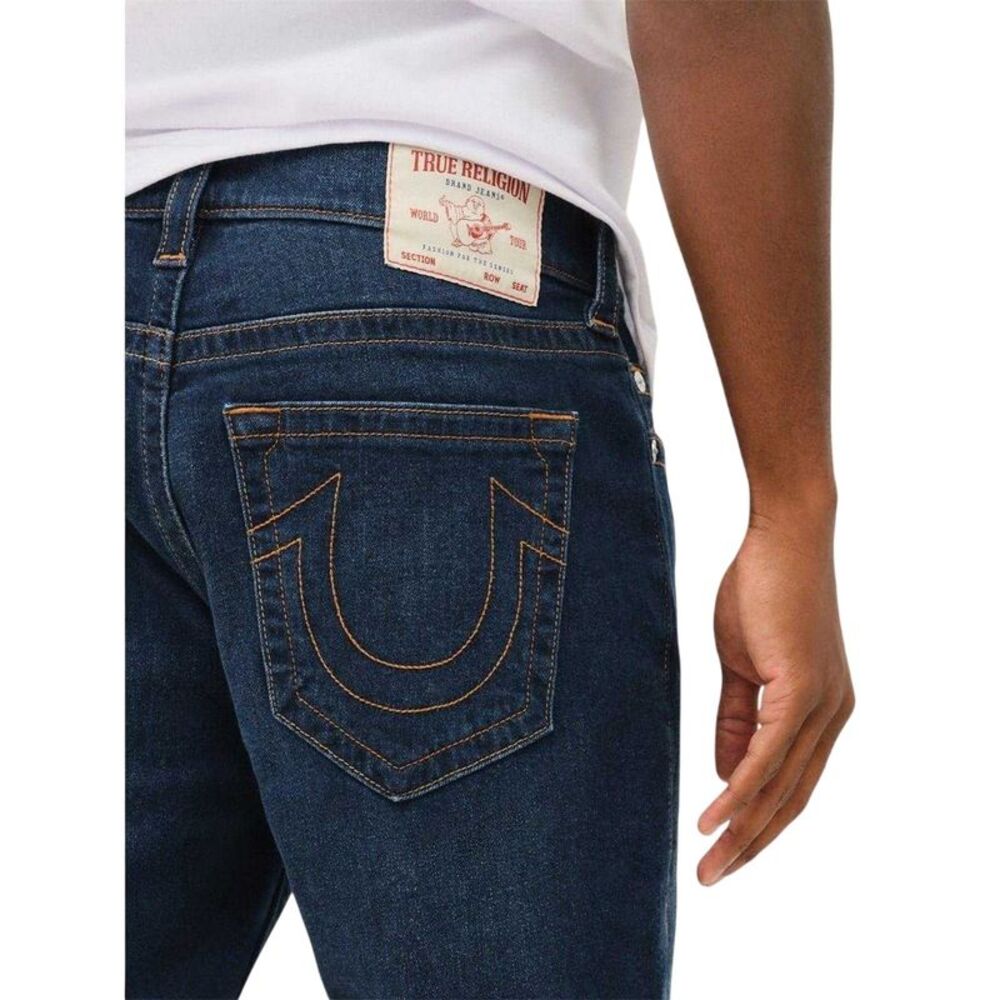 True Religion Mens Denim Skinny Jeans / Dark Blue - Picture 3 of 4